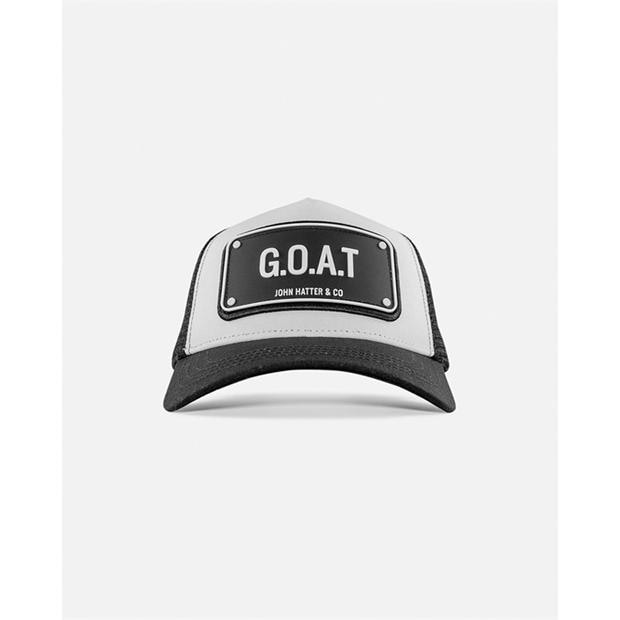 Black w/ white - John Hatter and CO - G.O.A.T. Trucker Cap