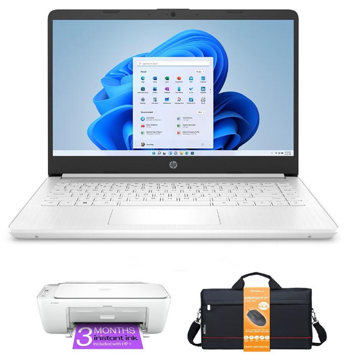 Hp  White 14 4Gb 128Gb Win 11 Office 365 - Bundle in Size Print Set, Sports Direct