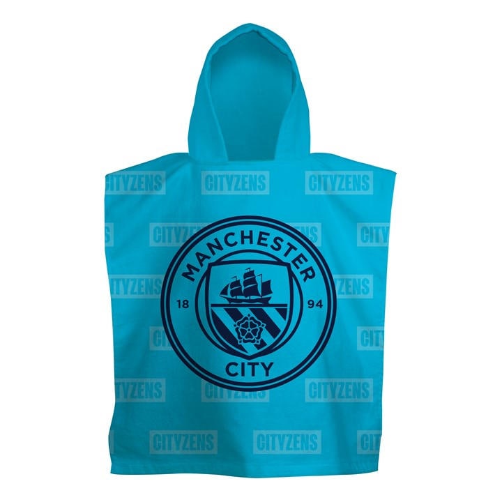 Manchester City   Kids  Boots Medium Poncho Towel, Football by  FC, Sports Direct