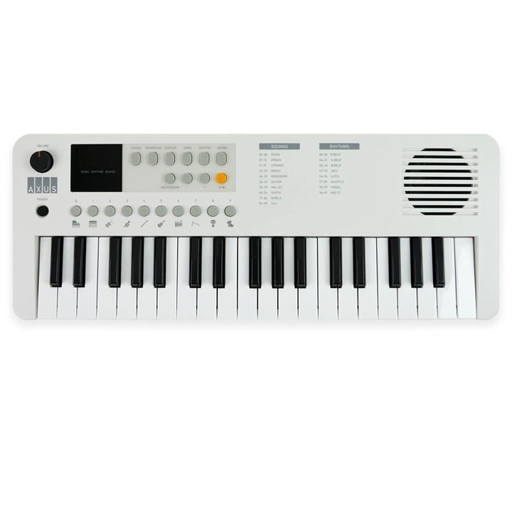 Axus White Mini Keyboard 37 Key Keyboard - Image 4