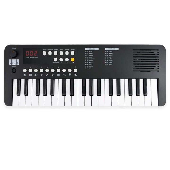 Axus Music 37 Key Mini Keyboard Black - Image 3