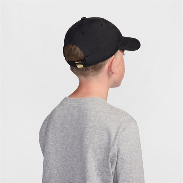 Black/Flt Gold - Nike - Met Swoosh Cap Junior