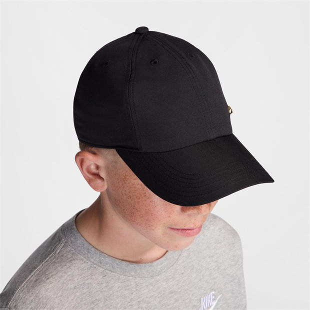 Black/Flt Gold - Nike - Met Swoosh Cap Junior