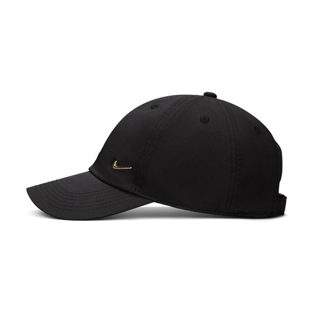 Black/Flt Gold - Nike - Met Swoosh Cap Junior