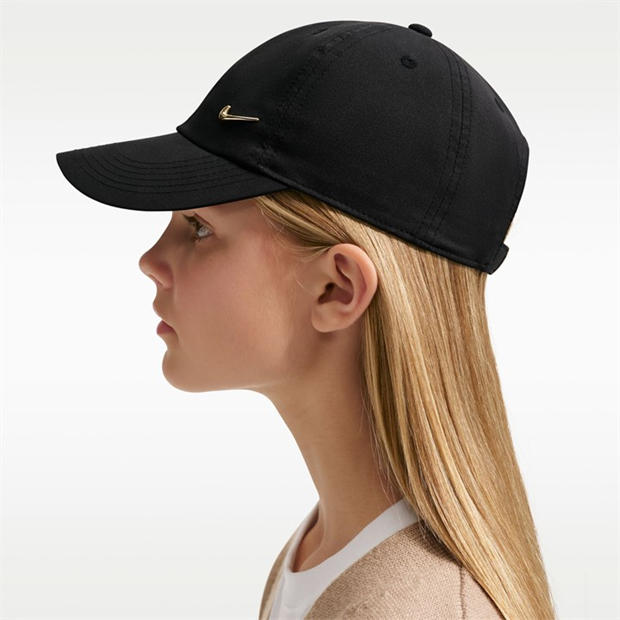 Black/Flt Gold - Nike - Met Swoosh Cap Junior