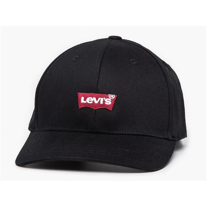 Levis  Black Housemark Flexfit Baseball Cap in Size Mens, Sports Direct