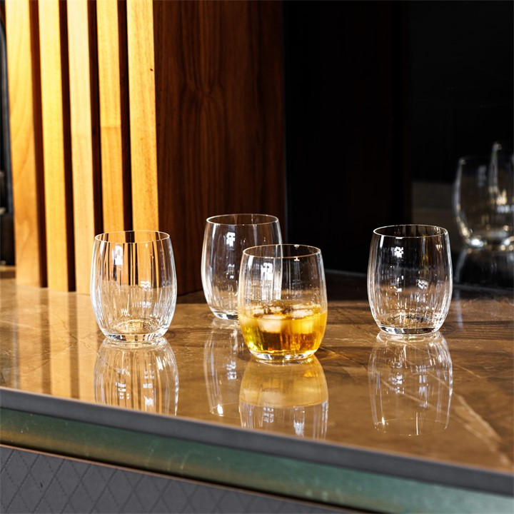 Mikasa Treviso 4-Piece Crystal Stemless Wine Glass Set, 350ml - Image 6