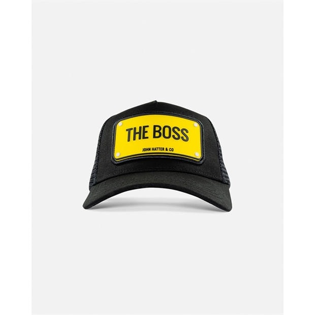 Black w/ yellow - John Hatter and CO - The Boss Trucker Cap