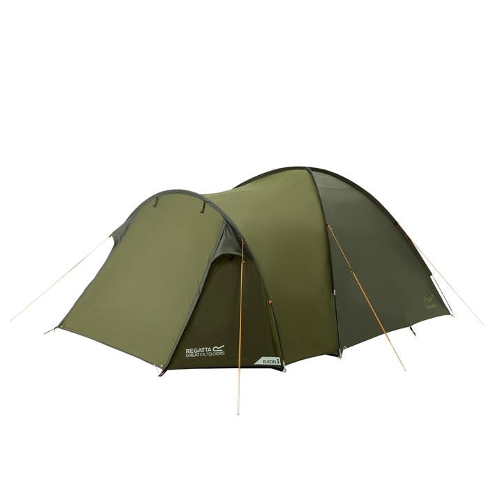 Regatta  Nphgrn/Olnt Elkon 3 Person Waterproof Tent, Sports Direct