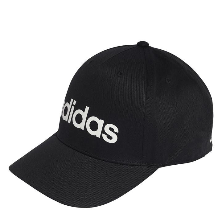Adidas  Black Linear Baseball Cap in Size Mens, Sports Direct