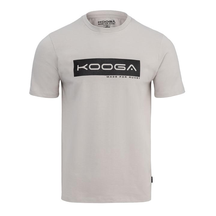 Kooga Men's Grey Essential Logo Rugby T-Shirt in Size XL, Sports Direct