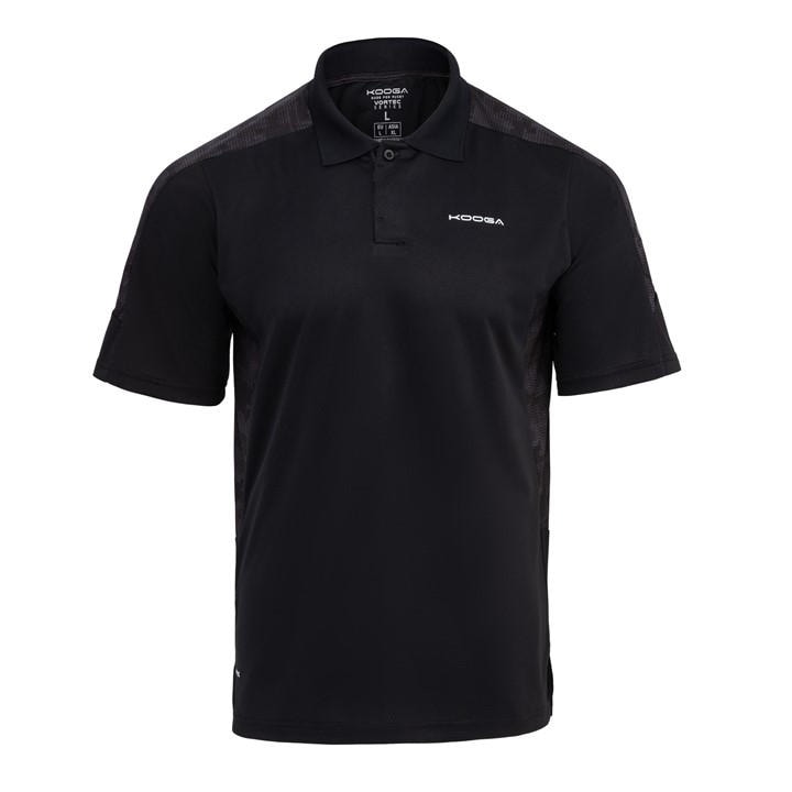 Kooga Men' Black Rugby Polo Shirt in Size S, Sports Direct