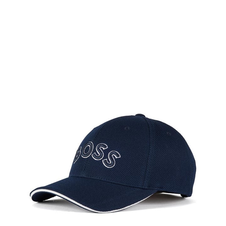 Boss Men's Blue Embroidered Logo Baseball Cap With Contrast Trim in Size Mens, Sports Direct