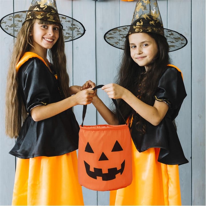 Life Ideas  Orange Halloween Pumpkin Trick Or Treat Candy Bag, Sports Direct