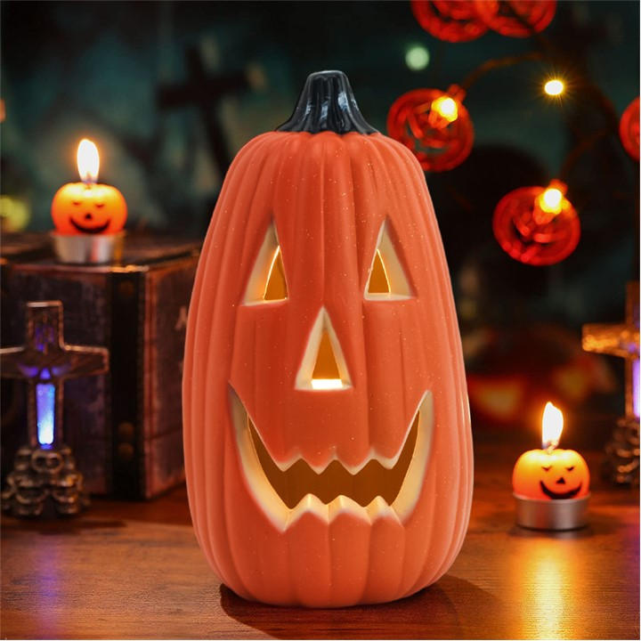 Life Ideas  Orange Halloween Led Pumpkin Lantern Battery Operated, Sports Direct