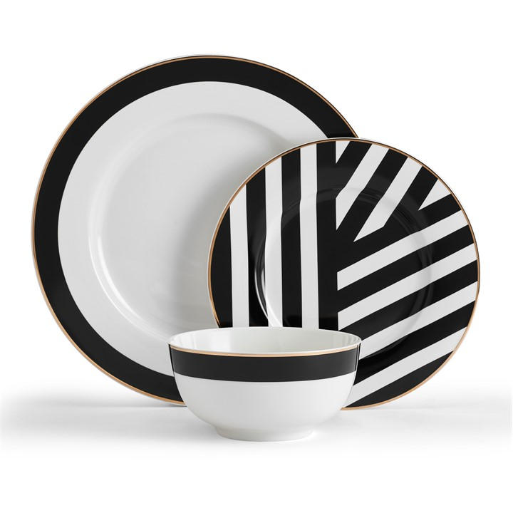 B&Q - Luxe Deco 12 Piece Dinner Set - Image 4