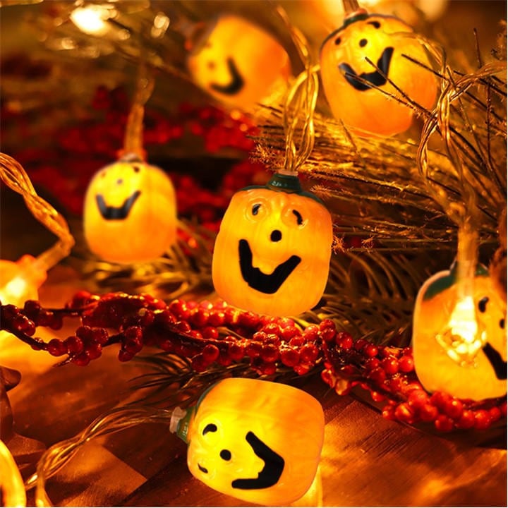 Life Ideas  Orange Pumpkin Battery Powered Led String Lights, Sports Direct