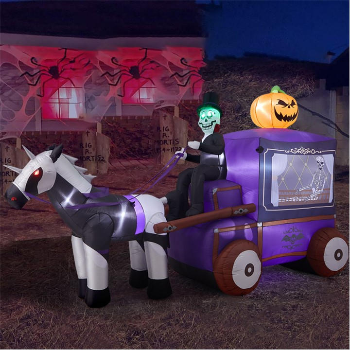 Life Ideas  Purple,Black,Grey,Orange 6Ft Halloween Grim Reaper Carriage, Sports Direct