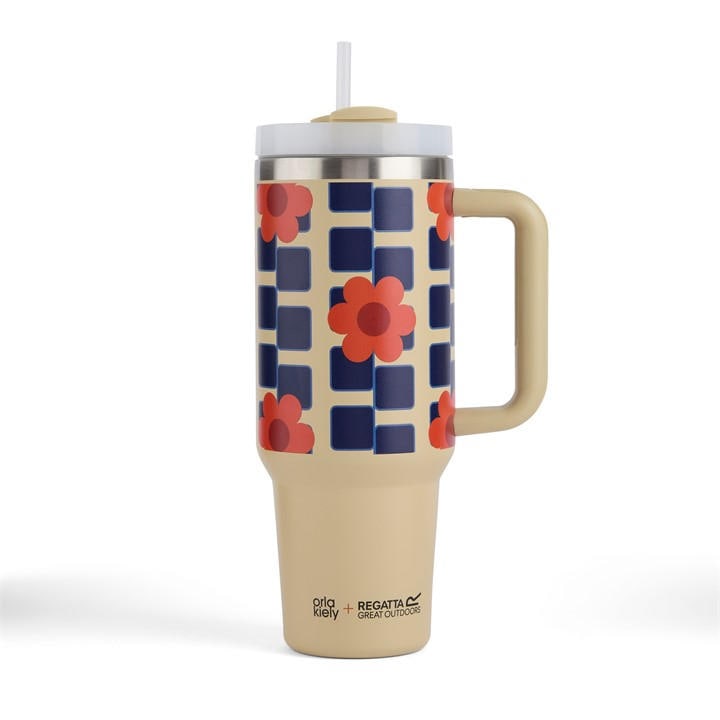 Regatta  Gintsqflwror Orla Kiely Insulated Spill-Proof Travel Mug, Sports Direct
