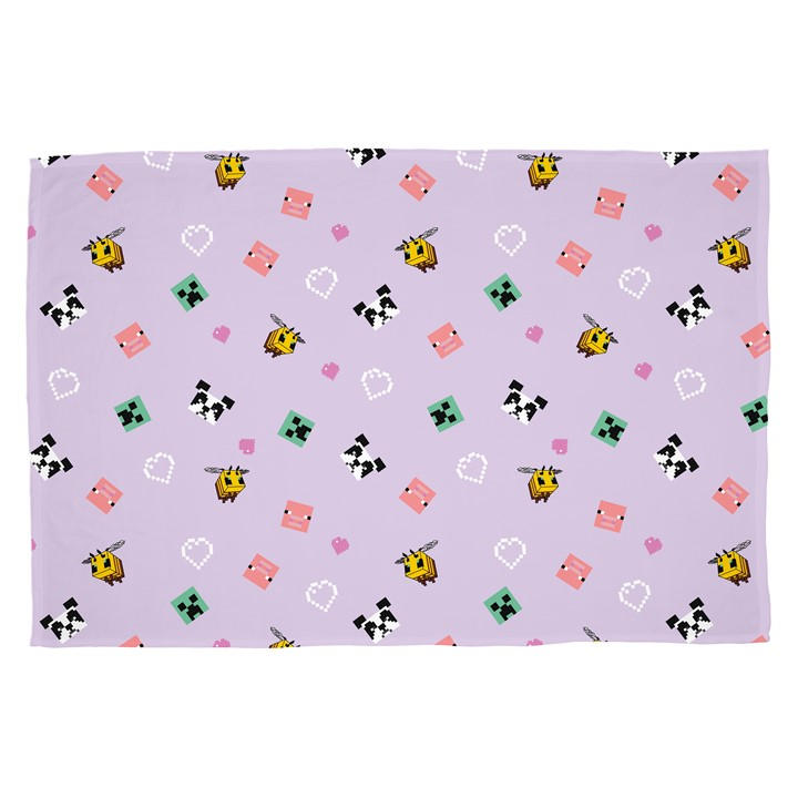 Minecraft Closeup Rotary Fleece Blanket - Image 4