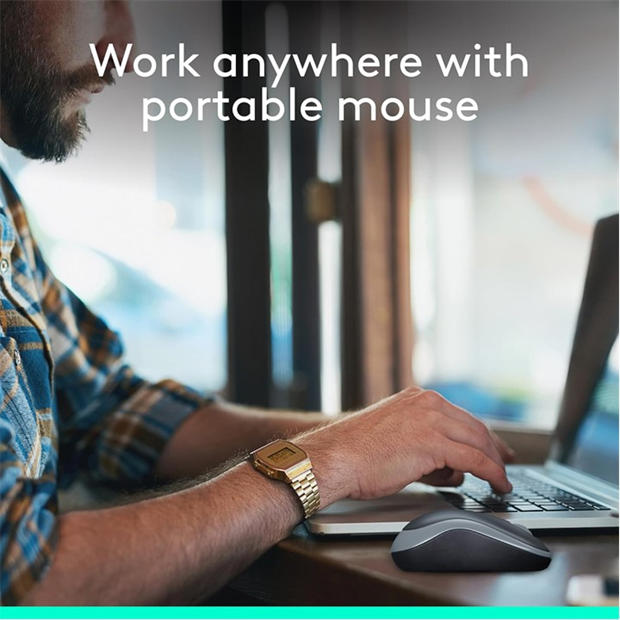 Black - Logitech - Logitech M185 Wireless Mouse