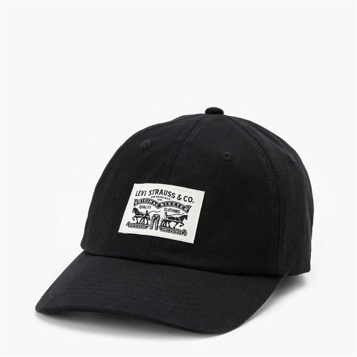 Levis Men's Heritage Relaxed Cotton Baseball Cap - Caviar - Image 2