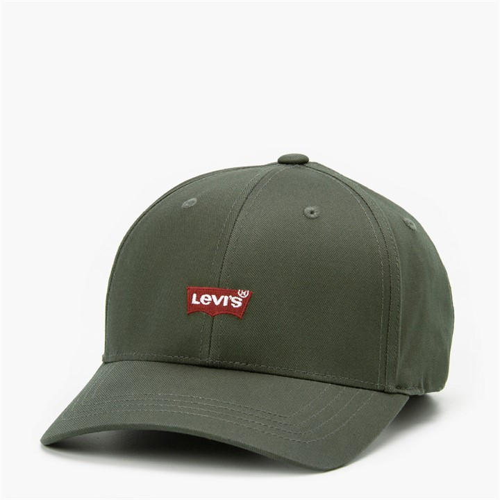 Levis Men's Green Housemark Flexi Cotton Baseball Cap in Size Mens, Sports Direct