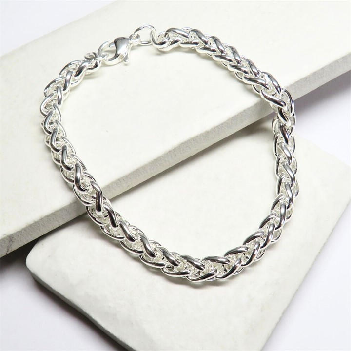 Aye Do Gifts Women's Silver Pleated Bracelet 1538-Np, Sports Direct