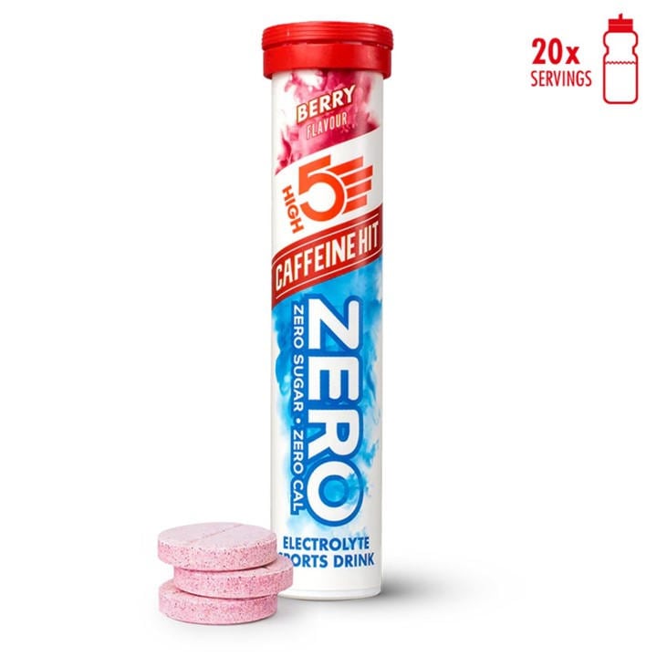High5  Red Zero Electrolyte Drink (8 Tubes Of 20) in Size Box of 8, Sports Direct