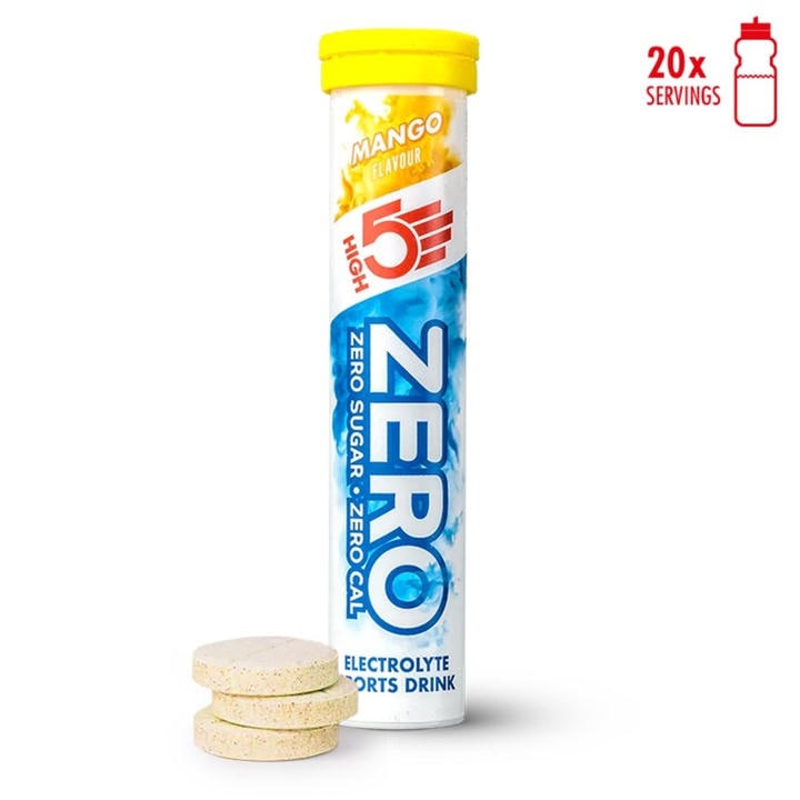 High5  Yellow Zero Electrolyte Drink (8 Tubes Of 20) in Size Box of 8, Sports Direct