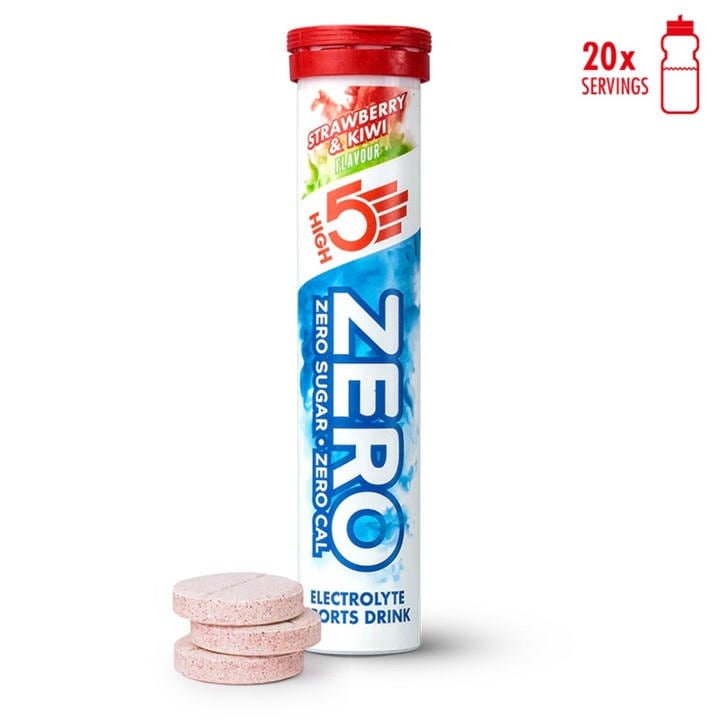 High5  Green Zero Electrolyte Drink (8 Tubes Of 20) in Size Box of 8, Sports Direct