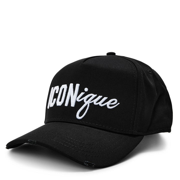 Dsquared2 Men's Black Dsq Iconique Baseball Cap in Size Mens, Sports Direct