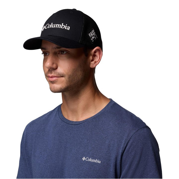 Columbia  Black Mesh Trucker Cap in Size Mens, Sports Direct