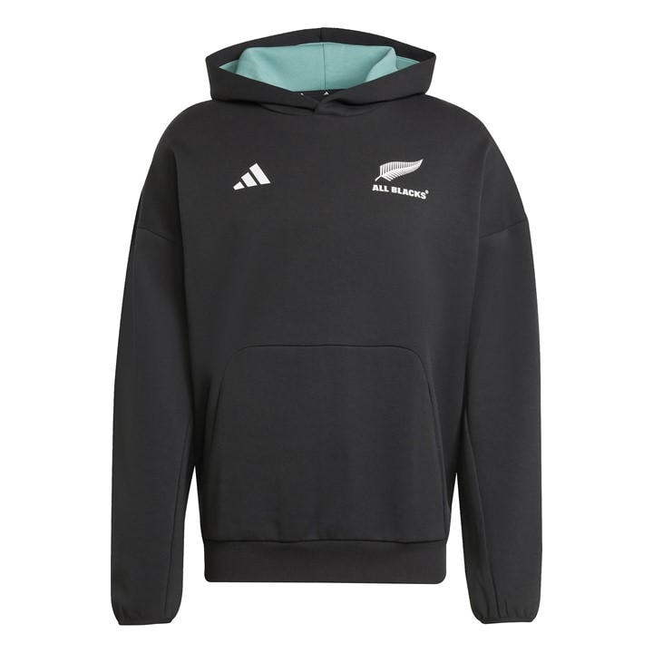 Adidas Men's Black All S Cotton Long Sleeve Hooded Performance Rugby Jacket in Size L, Sports Direct