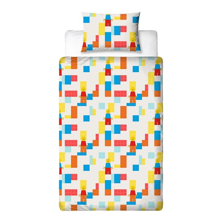 Lego  Kids  Colourblock  Duvet in Size Single, Sports Direct