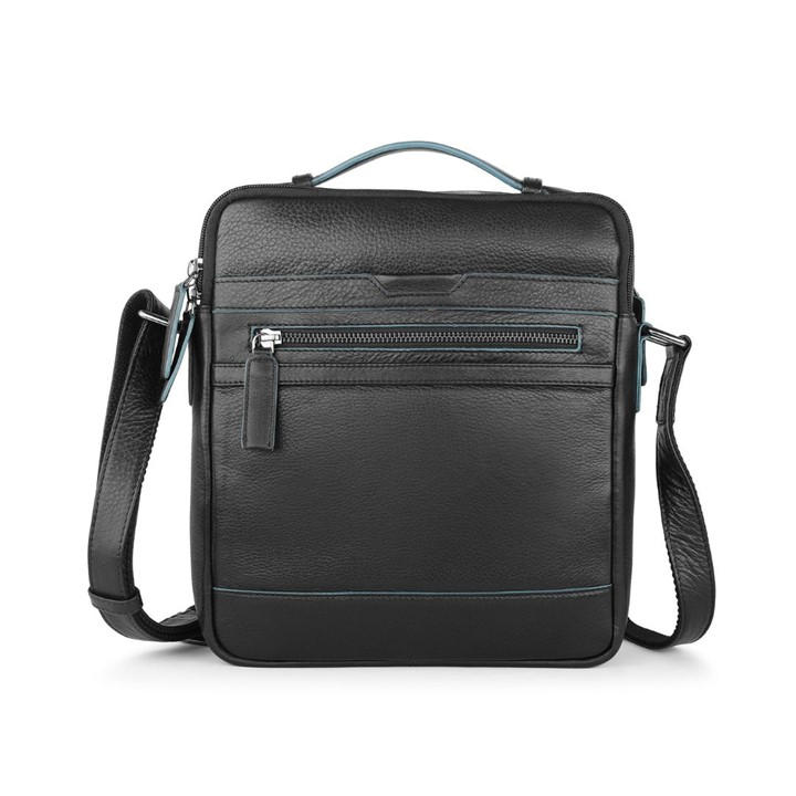 Primehide Leather  Black Crossbody Bag With Top Handle And Shoulder Strap in Size 27 x 23, Sports Direct