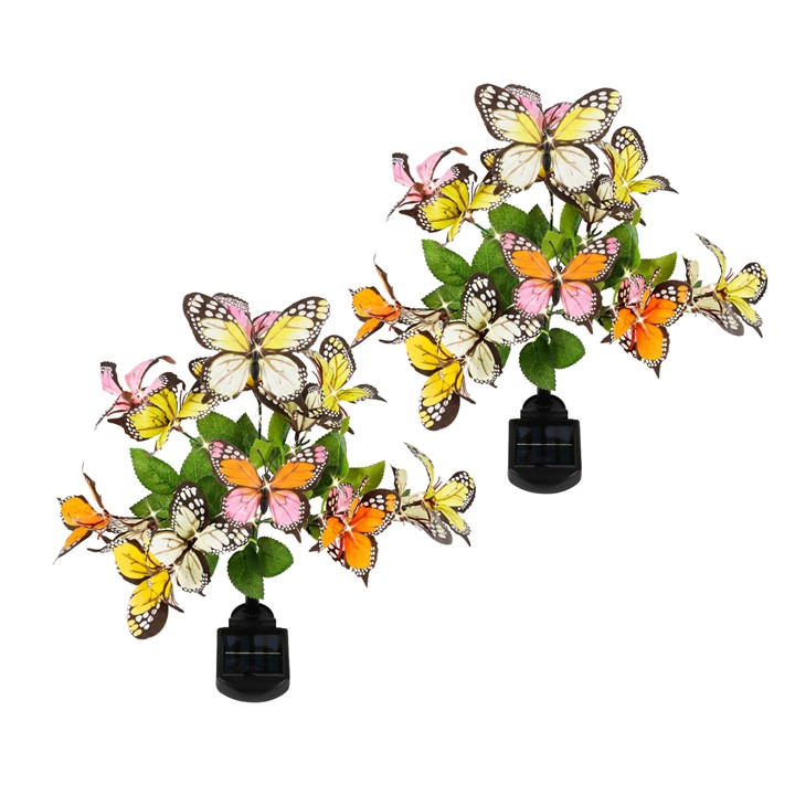 Streetwize   Pack Of 2 Solar Butterfly Decoration Light, Sports Direct