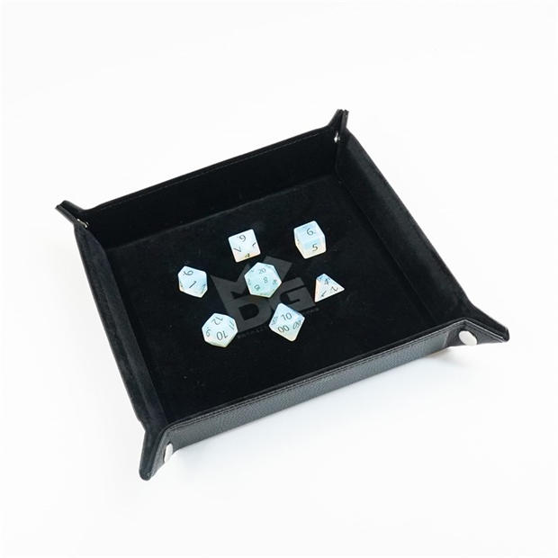 Merchandise - Asmodee - Fold Up Velvet Dice Tray: Black