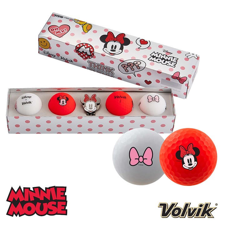 Volvik  Pink Vivid Disney Minnie Mouse Pack, Sports Direct