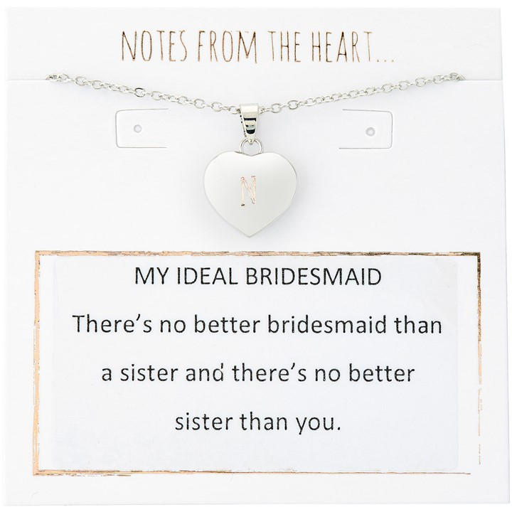 Notes From The Heart Women's Silver Nfth-My Ideal Bridesmaid, Sports Direct