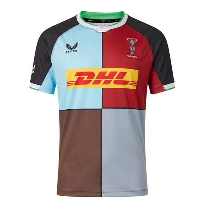 Castore Men's  Harlequins Home Rugby Shirt 2026/27 in Size M, Sports Direct