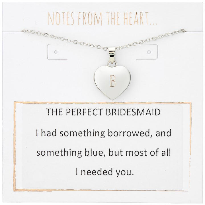 Notes From The Heart Women's Silver Nfth-The Perfect Bridesmaid, Sports Direct