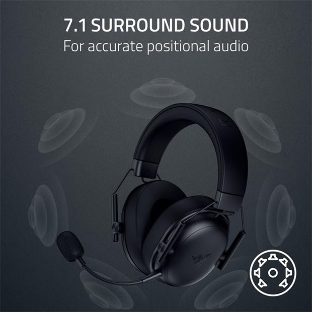 Black - Razer - Razer BlackShark V3 X HyperSpeed Wireless Headset