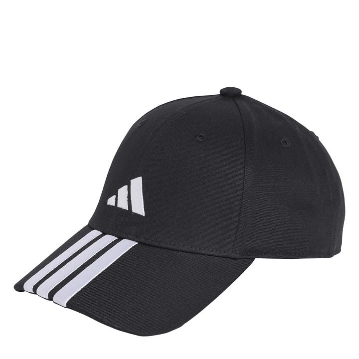 Adidas Unisex Black 3-Stripes Baseball Cap Mens