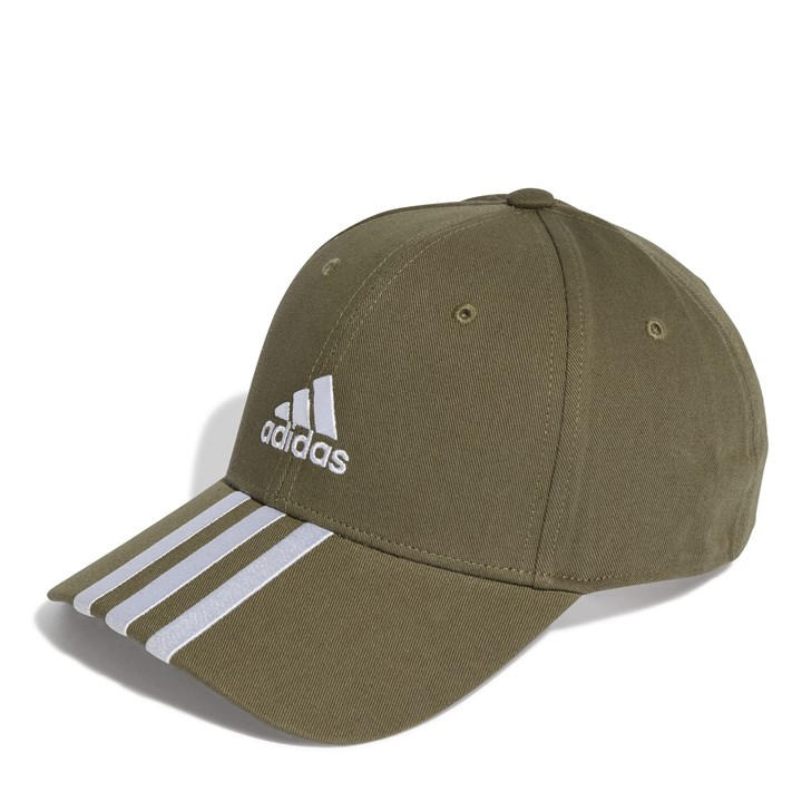 Adidas  Kids Green 3-Stripes Cap  in Size Junior, Sports Direct