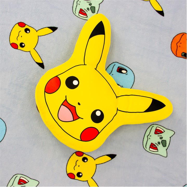 Pokemon  Kids  Pikachu Shaped Cushion, Sports Direct