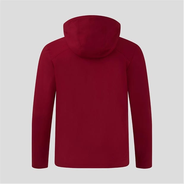 Biking Red - Castore - Men's Water Resistant Long Sleeve Hooded Rugby Jacket