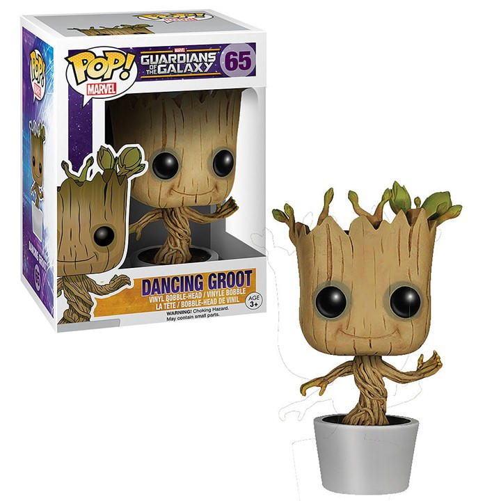 Funko Unisex Black Pop! Bobble: Marvel: Guardians O/T Galaxy: Dancing Groot
