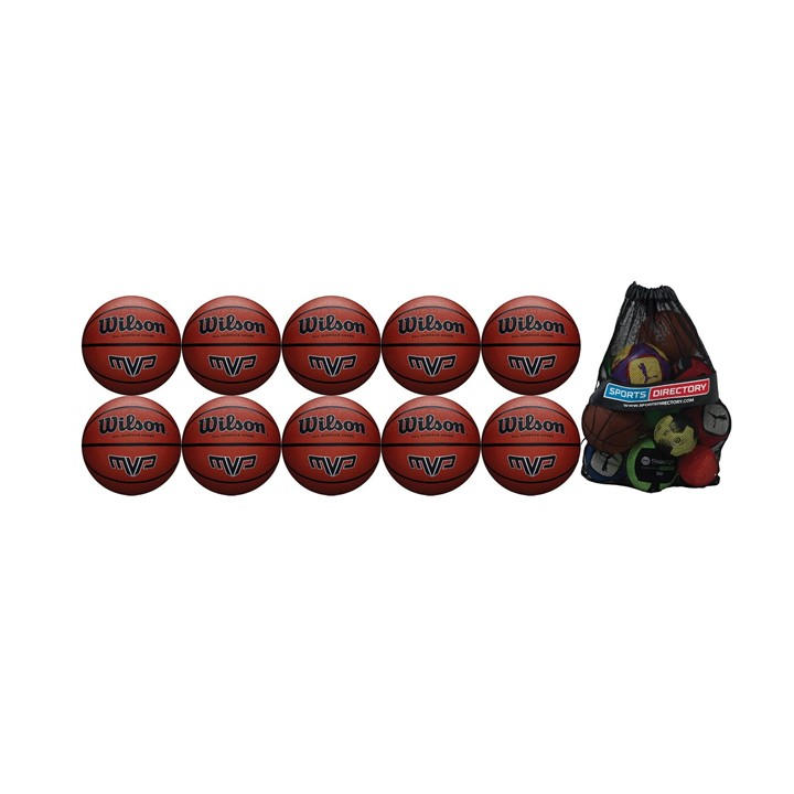 Wilson Mvp Basketballs - Pack Of 10 in Size 6, Sports Direct