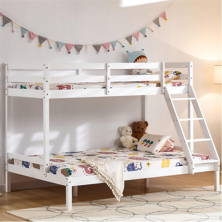 Lassic  Kids White Vida Designs Sydney Triple Sleeper Bunk Bed, Sports Direct
